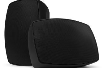 PD BHW60BK Wall Mount Speakers – 100V Line & Weatherproof – 6″ Outdoor Pair