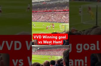 Virgil Van Dijk scores the winner vs West Ham #virgilvandijk #liverpoolfc