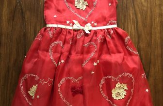 LESY Girl’s Red Heart Dress Size 8 Years