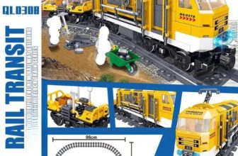 Train Building Block Set Rail Transit Tram Model Bricks Railway Toy Gift Kids