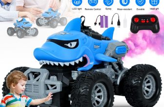 New Remote Control Shark Toys Rc Monster Truck Toys With Spray Mist Music Lights