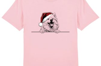 SAMOYED Christmas Dog T-Shirt Mens Womens Kids Dogs Gift Clothing Organic Cotton