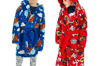 Boys Paw Patrol Hey Duggee Dressing Gown Bathrobe Character 18 Mths-6 Yrs