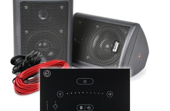 Skytec 4 Wall Speaker System E50 Touch Panel – Wireless Bluetooth Audio Pair