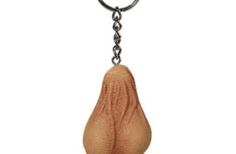 Saggy Balls Keyring Keychain Funny Joke Prank Novelty Gift Testicles Scrotum Bag