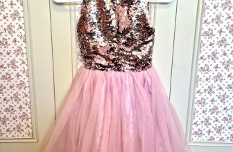 EUC Lilt Dress Girls Size 8 Pink Sequin Tulle Special Occasion Holiday Christmas