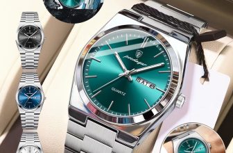 Men’s Quartz Watches 3 ATM Waterproof Luminous Date Stainless Steel Wristwatches