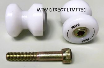 R&G WHITE Cotton Reels Paddock Stand Bobbins Yamaha YZF-R1 1998 1999 2000 2001