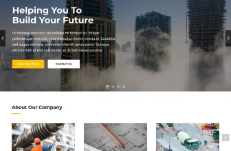 Construction Company Website Design with Free VPS Web Hosting and Installation