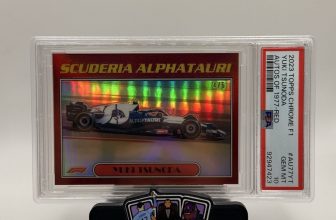 Yuki Tsunoda Autos Of 1977 Red /5 PSA 10 Topps Chrome F1 2023 AU77-YT