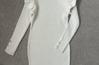 Girls Yoyo S Beige Cream High Neck Dress Long Sleeve Size 8 Years