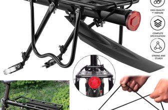 50kg Max Alloy Rear Bicycle Pannier Rack Carrier Bag Luggage Cycle Mountain Bike