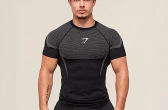 Men Short-Sleeved Sports Fitness Running Elastic Fashion Round-Neck T-Shirt