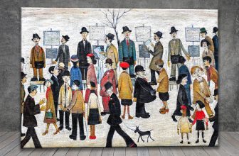 L. S. Lowry Northern Race Meeting CANVAS PAINTING ART PRINT POSTER 1862