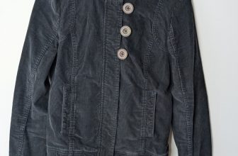 Rubbish Black Corduroy Hoodie Jacket Women’s Medium 3 Button Casual Zip Front