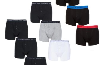 Boxer Shorts Mens Jeff Banks ‘Marlow’ Buttoned Cotton Rich Plain S M L XL 3 Pack