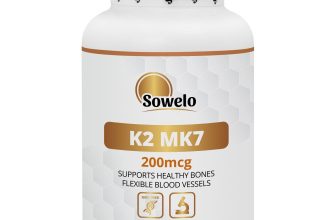 Vitamin K2 MK7 200 mcg – Tablets – High Strength – Bone & Heart Support – Sowelo