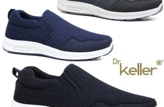 Mens Slip On Trainers Dr Keller CRAIG Wide Fit Comfort Memory Foam Casual Shoes