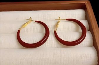 Retro Red Oil-Spot Glaze Bracelet & Earrings – Simple Luxury Jewelry
