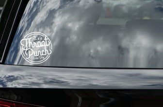 It’s A Throat Punch Kinda Day | Car Laptop Van Rude Sticker Decal Vinyl Funny