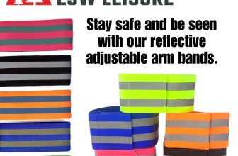 🔥ESW LEISURE REFLECTIVE HI VIS VIZ ARM BANDS SAFETY RUNNING CYCLING WALKING DS
