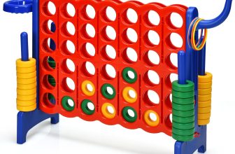 Giant 4 in A Row Jumbo 4-to-Score Chess Set Large Family Indoor Outdoor Game Toy