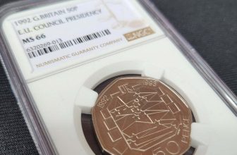 1992 1993 dual dated 50p EU presidency Brilliant Uncirculated Coin NGC MS66