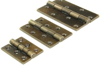 Antique Brass Cast Iron Butt Hinges Cabinet Kitchen Cupboard Door Heavy Duty