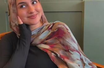 Watercolour Hijab Scarf Breathable Women Turbans Floral Printed Shawl Scarves