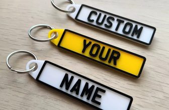 Personalised Number Plate Custom Keyring Car Registration Reg Licence Keychain