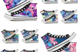 Adult Unisex Lilo&Stitch Lace-up High Top Trainers Canvas Shoes Sneakers Gifts