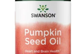 Pumpkin Seed Oil Capsules 1000mg 100 Softgels Swanson – – Heart & Brain Health