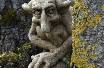 Gargoyle Statue Sculpture Ornament Mischievous Home Buddy Garden Figurine Decor#