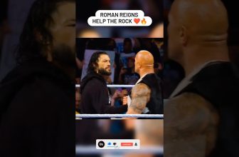 Roman Reigns Help The Rock 🔥❤️#wwe #ytshorts #shorts #romanreigns #rock #sethrollins #wwebloodline