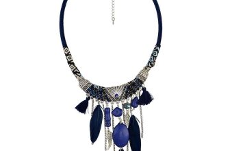 Vintage Jewelry Turquoise Tassels Choker Bohemian Statement Necklace