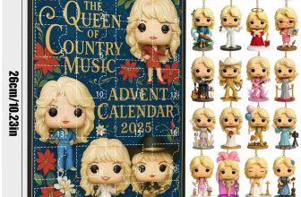 Dolly Parton Christmas Countdown Calendar With Acrylic 24day Advent Box For