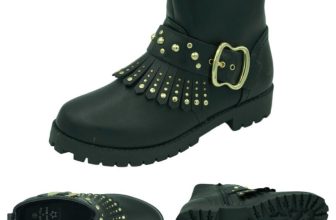 New Debenhams Girls Black Tassel Stud Zip Up Boots Shoes RRP £32 UK Sizes 11-5