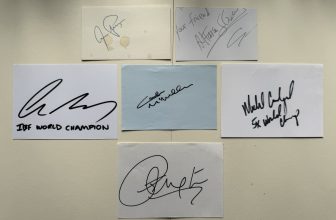 Boxing Signed Index Cards X6