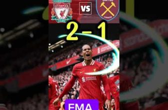 Liverpool vs West Ham 2-1 Highlights,Vandijk Goal🤩🥶#shorts #viralvideo #premierleague#football#salah