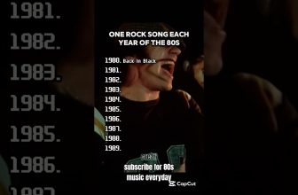 Best Rock Song Each Year 1980s #rock #music #80smusic