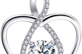 Heart Necklace 18k Gold Plated Necklaces Jewellery for Women Silver Necklace UK