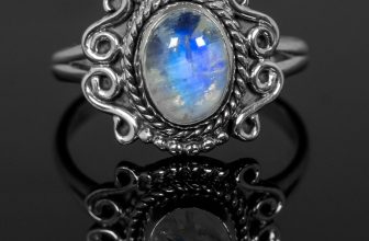 Designer 925 Sterling Silver Ladies Moonstone Oval Gemstone Ring Gift Boxed