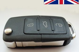 REPLACEMENT 3 BUTTON FLIP KEY CASE FOR VW GOLF PASSAT BEETLE POLO REMOTE KEY