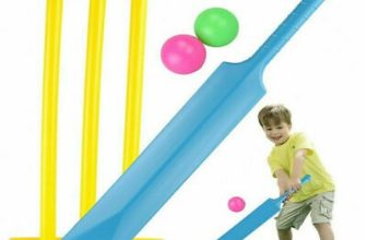 Cricket Set Ball Bat  Kids Stumps Indoor Outdoor Garden Play Safe Toy Plastic