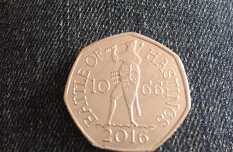 Vary rare battle of Hastings 1066 50p coin