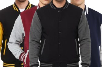 Unisex College Varsity Jacket, Classic Letterman Style with Snap Button Front