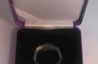 Premium Purple 50p Fifty Pence Metal Coin Case with Capsule Included