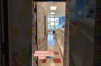 Kindergarten classroom makeover tour part 1! Like for part 2. 🩷 What do you want to see close up?