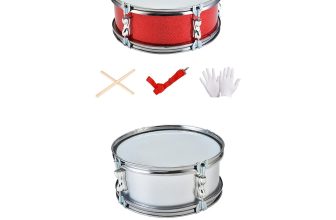 11″ Snare Drum Musical Instrument with Shoulder Strap Lightweight Music Drum