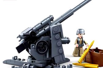 115Pcs WWII Military 88MM Flak Anti-Tank Building Blocks Educational Toy Set